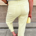 [Dear John] Holly Cropped Jeans in Butter Yellow - The Pink Pineapple 850
