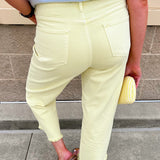 [Dear John] Holly Cropped Jeans in Butter Yellow - The Pink Pineapple 850