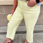 [Dear John] Holly Cropped Jeans in Butter Yellow - The Pink Pineapple 850