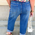 [Dear John] Holly Straight Leg Cuffed Jeans in Natal - The Pink Pineapple 850