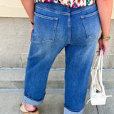 [Dear John] Holly Straight Leg Cuffed Jeans in Natal - The Pink Pineapple 850