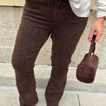 [Dear John] Jaxtyn Leopard Mid Rise Jeans - The Pink Pineapple 850