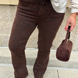 [Dear John] Jaxtyn Leopard Mid Rise Jeans - The Pink Pineapple 850