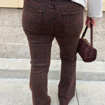 [Dear John] Jaxtyn Leopard Mid Rise Jeans - The Pink Pineapple 850