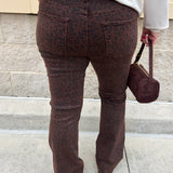 [Dear John] Jaxtyn Leopard Mid Rise Jeans - The Pink Pineapple 850