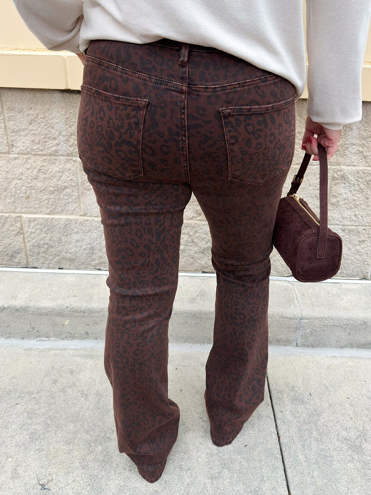 [Dear John] Jaxtyn Leopard Mid Rise Jeans - The Pink Pineapple 850