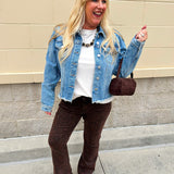 [Dear John] Jaxtyn Leopard Mid Rise Jeans - The Pink Pineapple 850