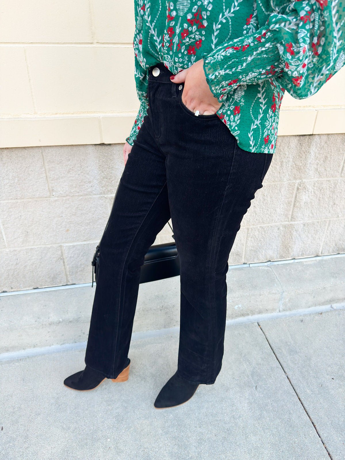 [Dear John] Jaxtyn Velvet Mid Rise Bootcut Jeans - The Pink Pineapple 850