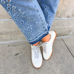 [Dear John] Jeanne Blume Flare Cropped Jeans - The Pink Pineapple 850