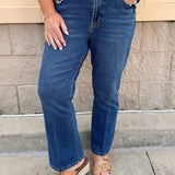 [Dear John] Jeanne Evergreen Flare Cropped Jeans - The Pink Pineapple 850