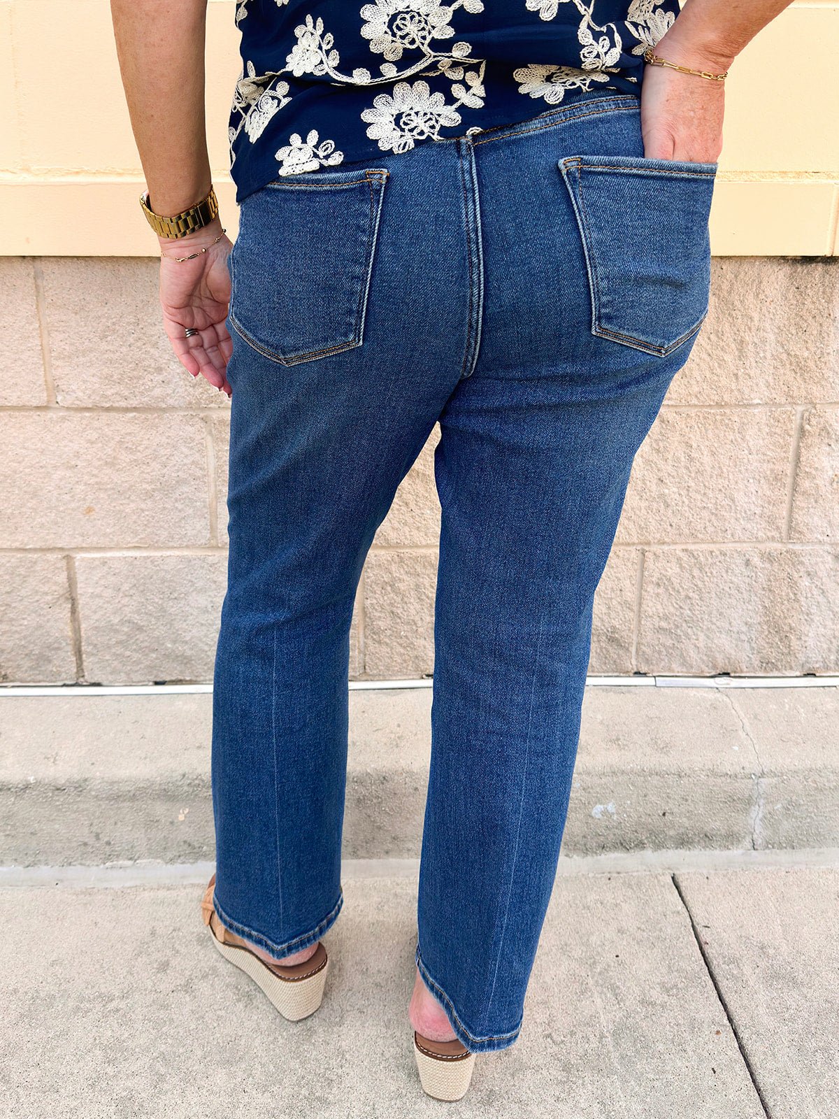 [Dear John] Jeanne Evergreen Flare Cropped Jeans - The Pink Pineapple 850