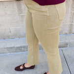 [Dear John] Jeanne Flare Jeans in Khaki - The Pink Pineapple 850