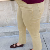 [Dear John] Jeanne Flare Jeans in Khaki - The Pink Pineapple 850