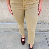 [Dear John] Jeanne Flare Jeans in Khaki - The Pink Pineapple 850