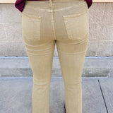 [Dear John] Jeanne Flare Jeans in Khaki - The Pink Pineapple 850