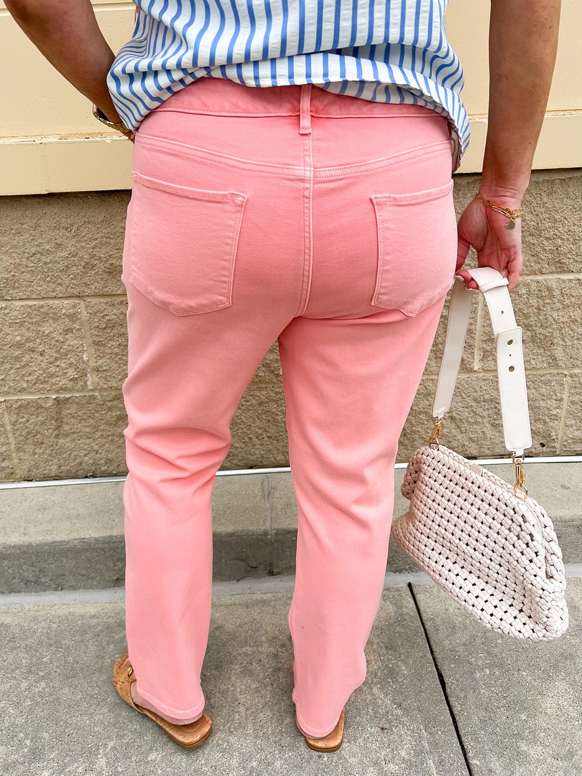 [Dear John] Jeanne Mid - Rise Bootcut Jeans in Tuscany Pink - The Pink Pineapple 850