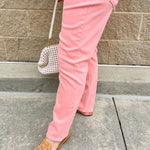 [Dear John] Jeanne Mid - Rise Bootcut Jeans in Tuscany Pink - The Pink Pineapple 850