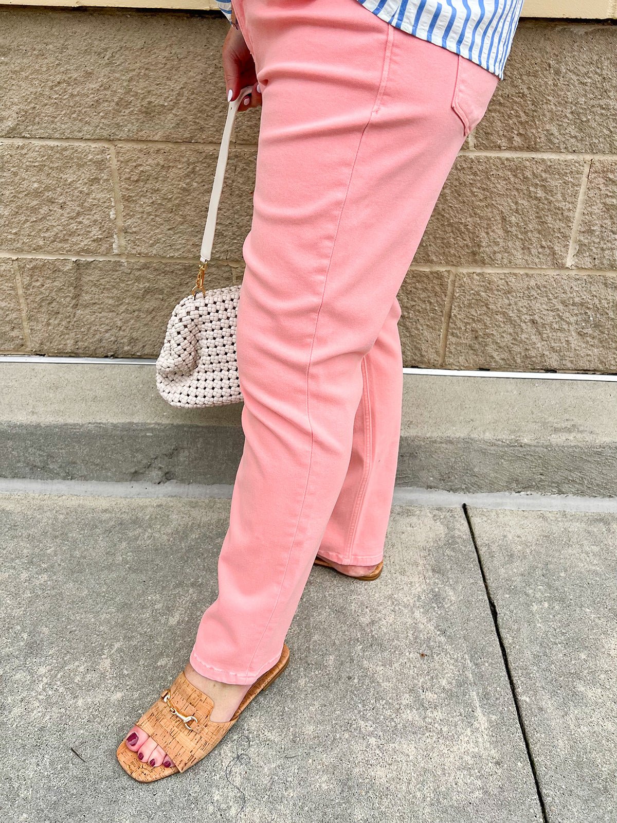 [Dear John] Jeanne Mid - Rise Bootcut Jeans in Tuscany Pink - The Pink Pineapple 850