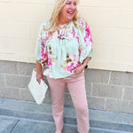 [Dear John] Jeanne Mid - Rise Bootcut Jeans in Tuscany Pink - The Pink Pineapple 850