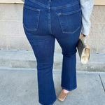 [Dear John] Jeanne Mid-Rise Cropped Flare Jeans in Richmond - The Pink Pineapple 850