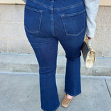 [Dear John] Jeanne Mid-Rise Cropped Flare Jeans in Richmond - The Pink Pineapple 850