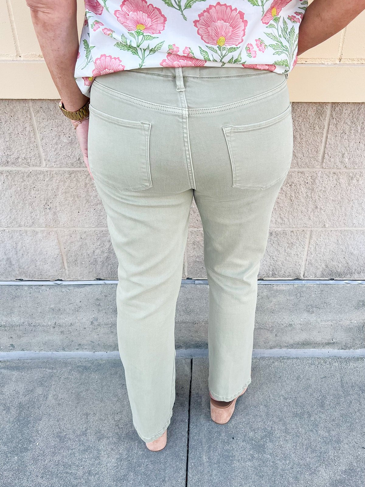 [Dear John] Jeanne Mid - Rise Flare Jeans in Abbey Stone - The Pink Pineapple 850