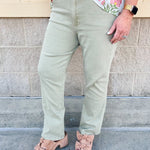 [Dear John] Jeanne Mid - Rise Flare Jeans in Abbey Stone - The Pink Pineapple 850