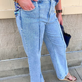 [Dear John] Lily High Rise Straight Leg Jean in Monorail - The Pink Pineapple 850