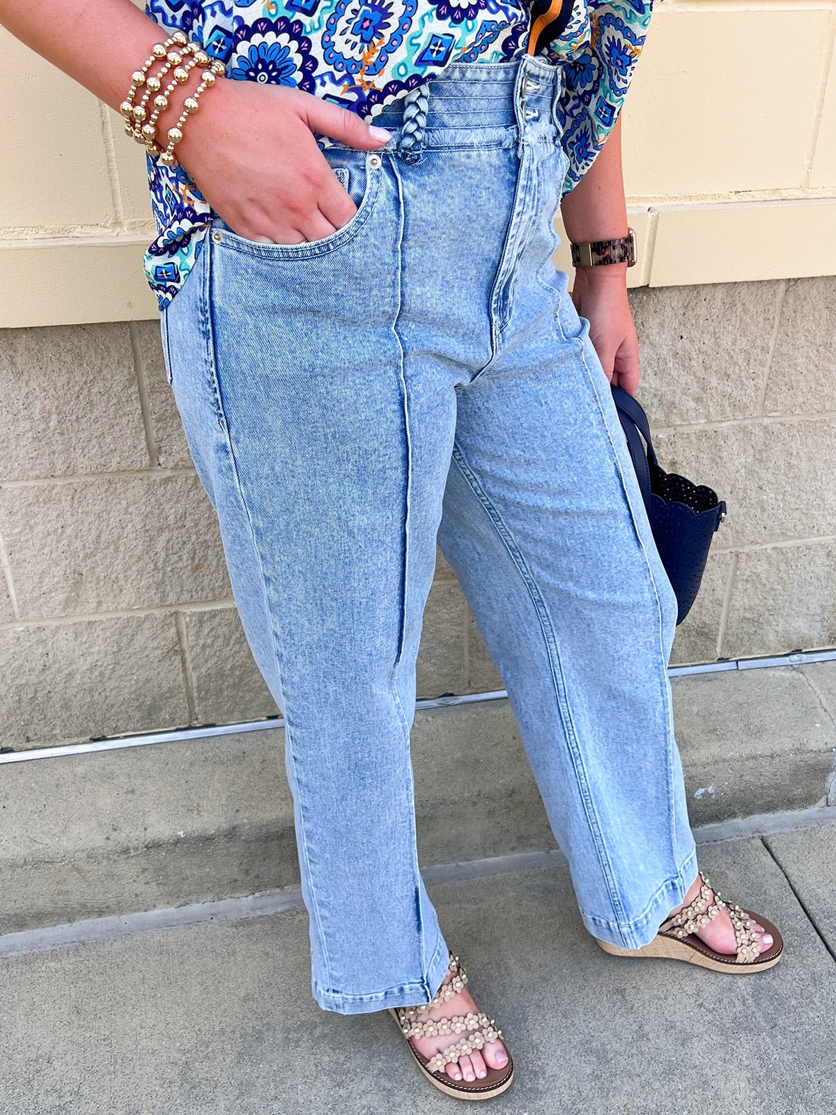 [Dear John] Lily High Rise Straight Leg Jean in Monorail - The Pink Pineapple 850