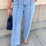 [Dear John] Lily High Rise Straight Leg Jean in Monorail - The Pink Pineapple 850