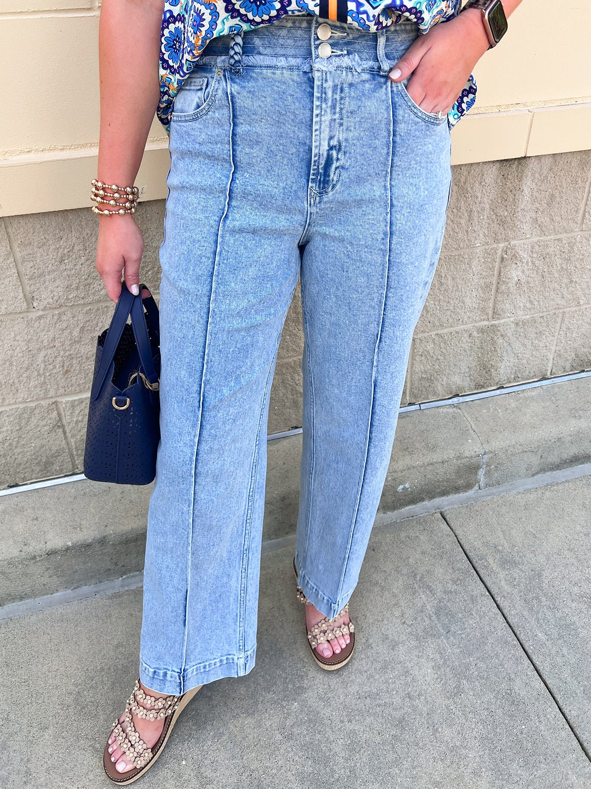 [Dear John] Lily High Rise Straight Leg Jean in Monorail - The Pink Pineapple 850