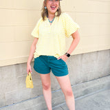 [Dear John] Mid Rise Hampton Shorts in Mediterranea - The Pink Pineapple 850