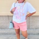 [Dear John] Mid Rise Hampton Shorts in Peaches n Cream - The Pink Pineapple 850