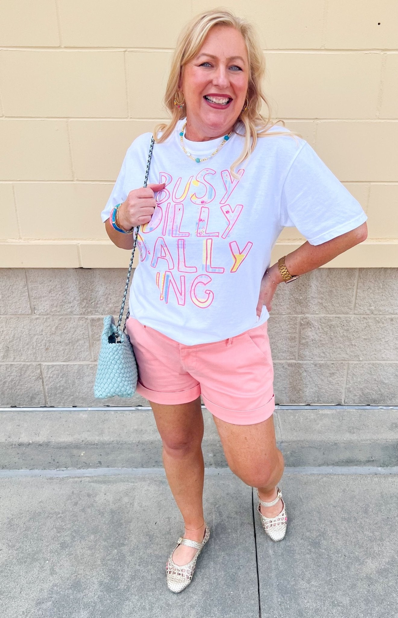 [Dear John] Mid Rise Hampton Shorts in Peaches n Cream - The Pink Pineapple 850