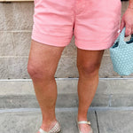 [Dear John] Mid Rise Hampton Shorts in Peaches n Cream - The Pink Pineapple 850