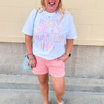 [Dear John] Mid Rise Hampton Shorts in Peaches n Cream - The Pink Pineapple 850