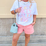 [Dear John] Mid Rise Hampton Shorts in Peaches n Cream - The Pink Pineapple 850