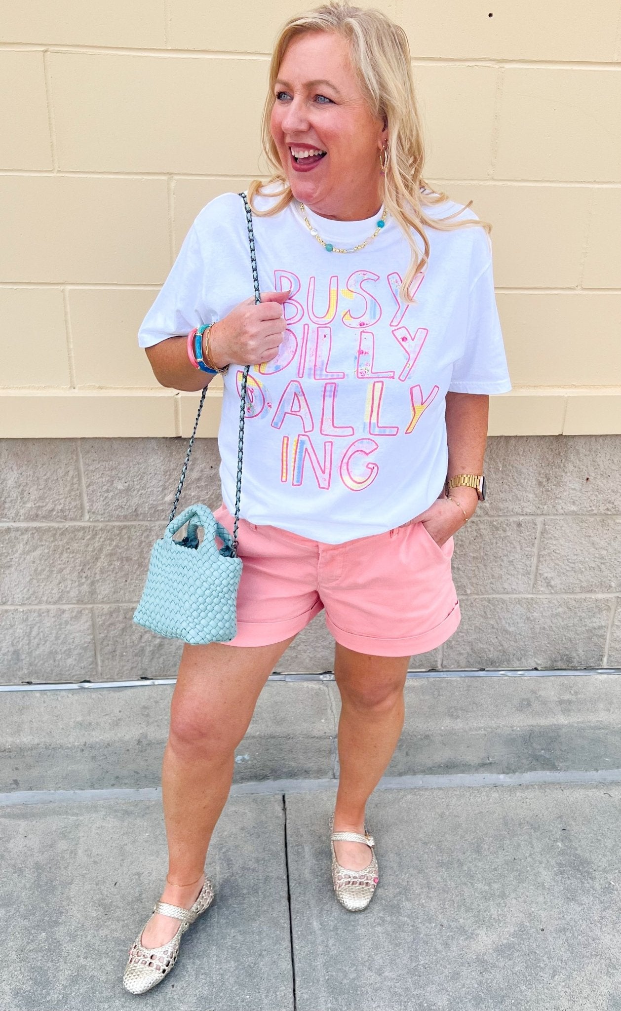 [Dear John] Mid Rise Hampton Shorts in Peaches n Cream - The Pink Pineapple 850