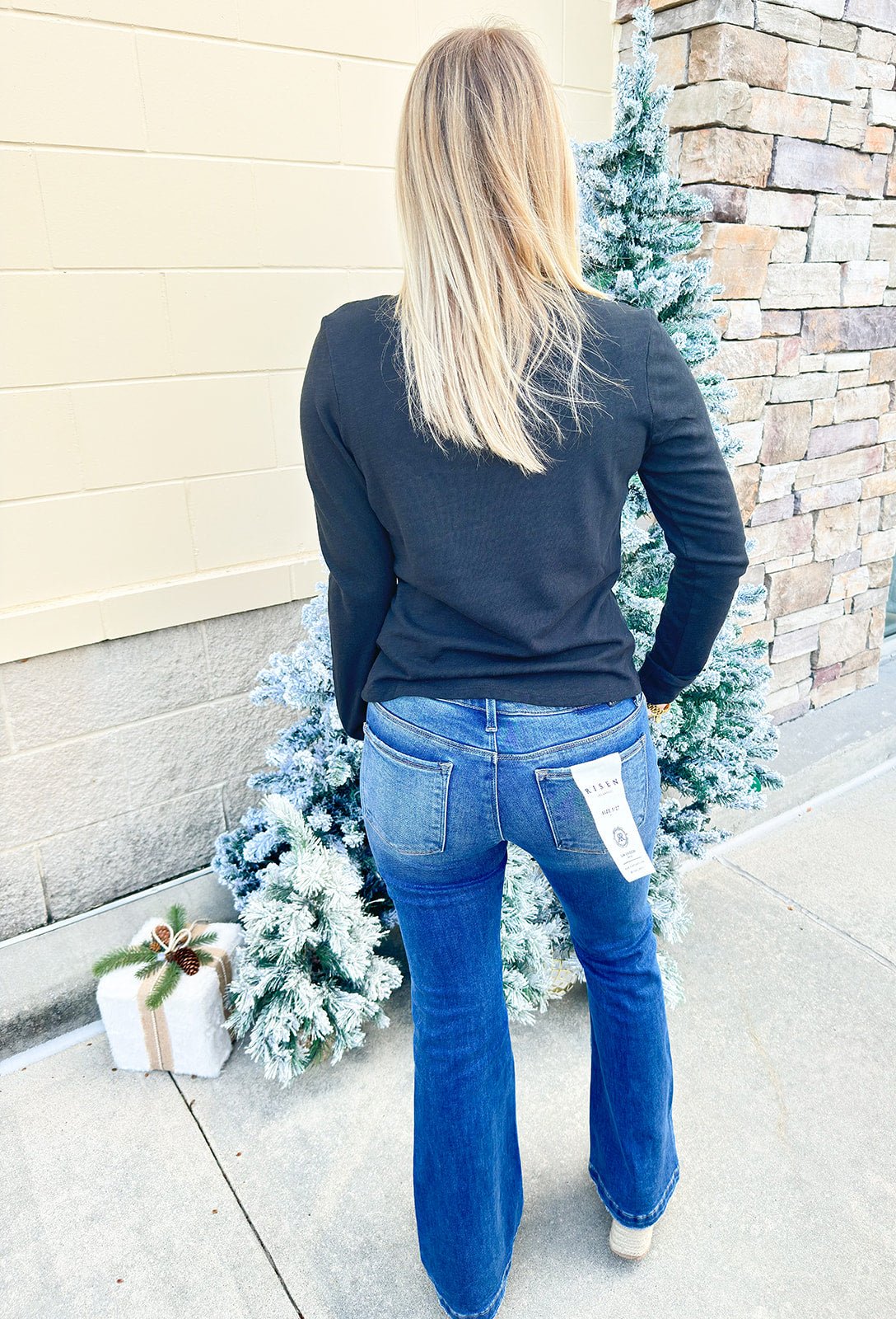 Dear John Nina Long Sleeve Top in Black - The Pink Pineapple 850