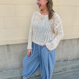 [Dear John] Open Knit Sweater - The Pink Pineapple 850