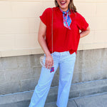 [Dear John] Taylor Mid Rise Straight Jeans in Skyway Stripe - The Pink Pineapple 850