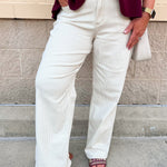 [Dear John] Taylor Novelty Straight Leg Jeans in Sand Stripe - The Pink Pineapple 850