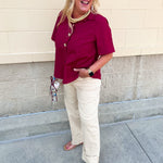 [Dear John] Taylor Novelty Straight Leg Jeans in Sand Stripe - The Pink Pineapple 850