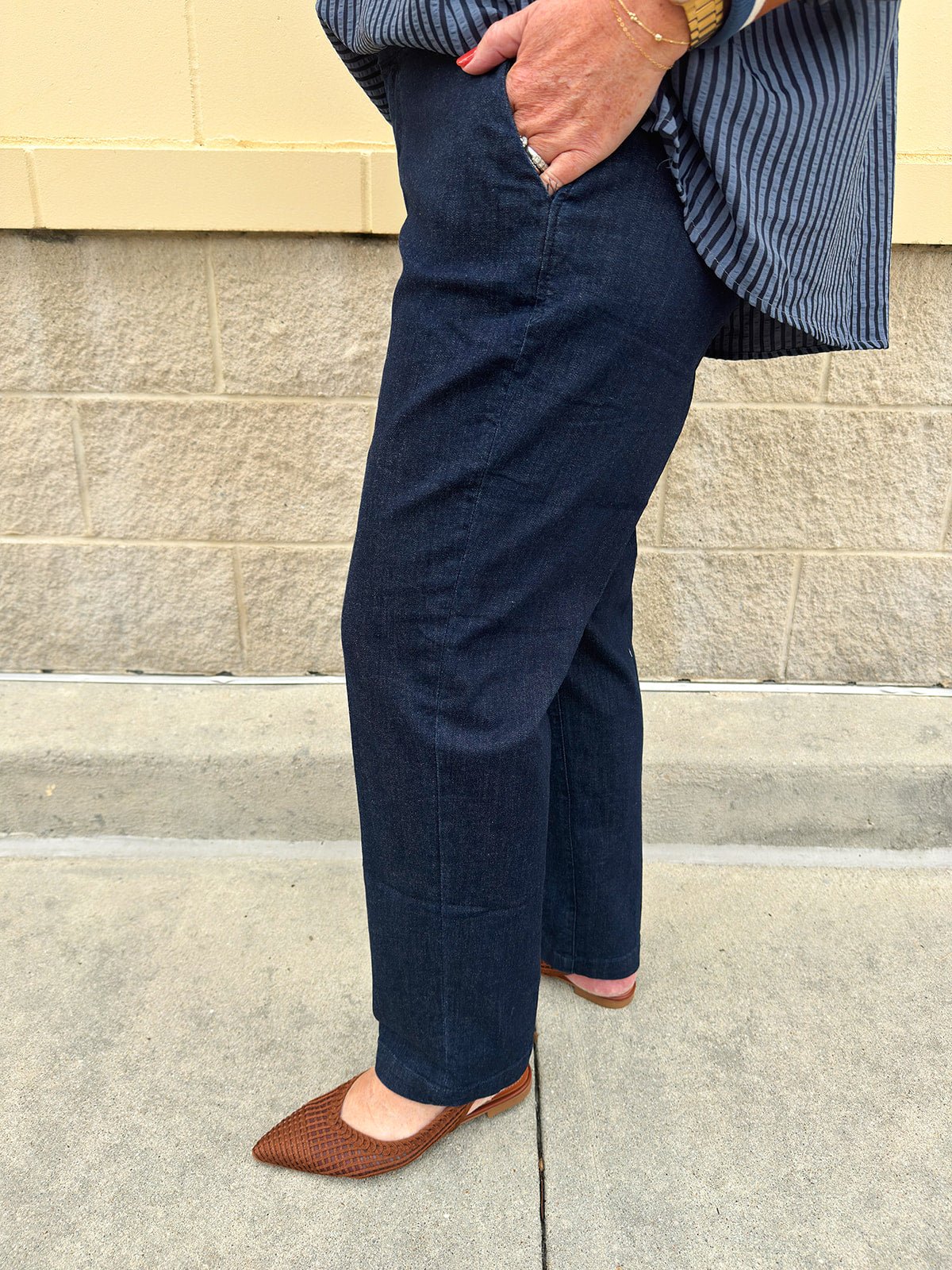 [Dear John] The Hampton Trouser Cut Pant in Zodiac - The Pink Pineapple 850