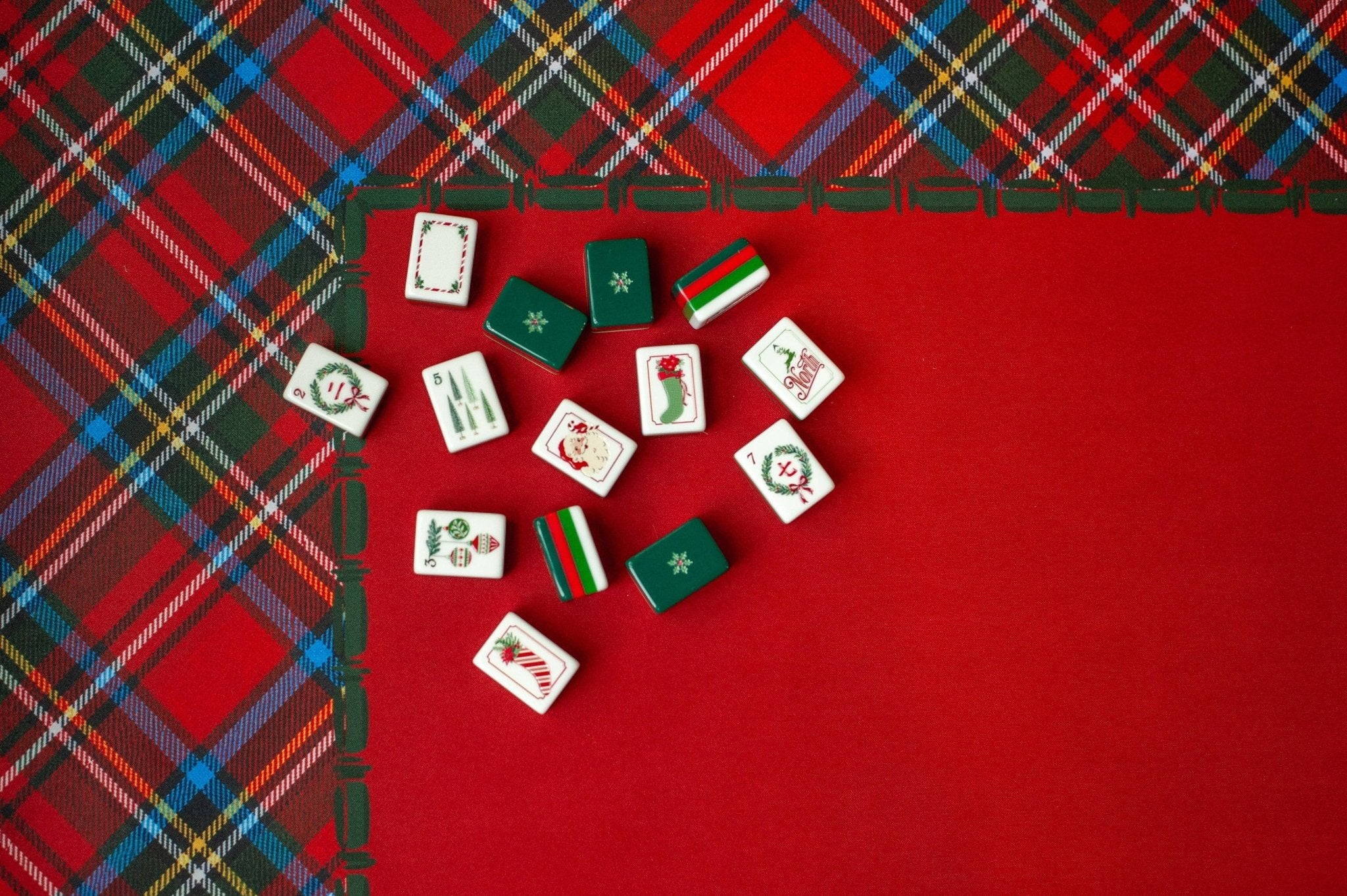 Dear Santa Mahjong Tile Set - The Pink Pineapple 850
