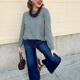 Deep Moss Hacci Tee - The Pink Pineapple 850