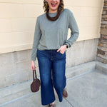 Deep Moss Hacci Tee - The Pink Pineapple 850