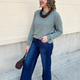 Deep Moss Hacci Tee - The Pink Pineapple 850