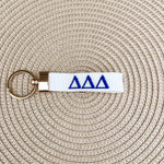 Delta Delta Delta Embroidered Keychain - The Pink Pineapple 850