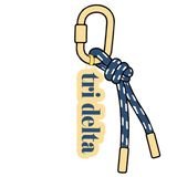 Delta Delta Delta Sorority Keychain - The Pink Pineapple 850